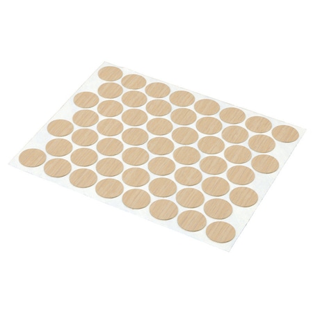Prime-Line Prime-Line Round Plastic Screw Hole Cover 9/16 in. D 53 pk Maple KD 16083